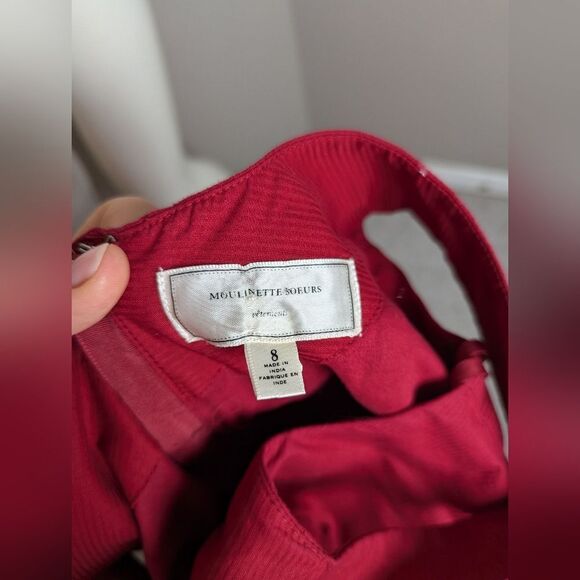 Moulinette Soeurs Red Cascading Bow Dress – Size 8 – Anthropologie - Picture 9 of 10